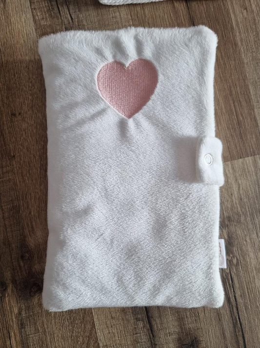 Protège carnet en minky lisse